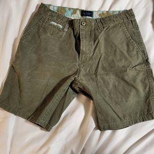 Men's denim shorts.
